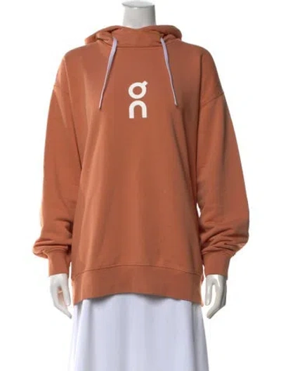 Pre-owned On Crew Neck Lg Sleeve Hoodie In Neutrals