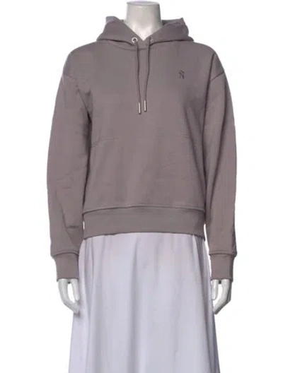 Pre-owned On Crew Neck Lg Sleeve Hoodie W/ Tags In Grey