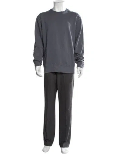 Pre-owned On Crew Neck Lg Sleeve Pullover In Gray