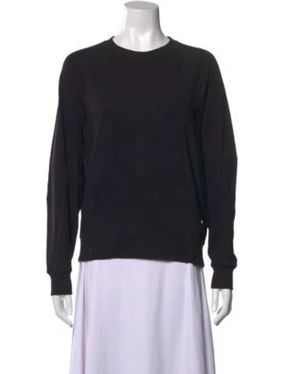 Pre-owned On Crew Neck Lg Sleeve Sweatshirt In Black