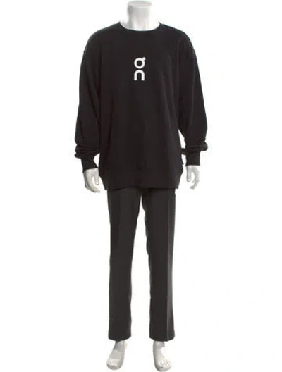 Pre-owned On Crew Neck Lg Sleeve Sweatshirt In Black
