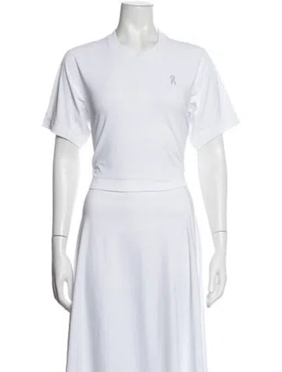 Pre-owned On Crew Neck Short Sleeve T-shirt In White