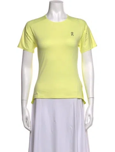 Pre-owned On Crew Neck Short Sleeve T-shirt In Yellow
