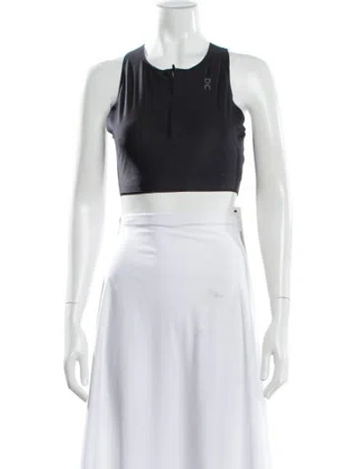 Pre-owned On Crew Neck Sleeveless Sports Bra In Gray