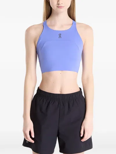 On Cut-out Performance Crop In Blue