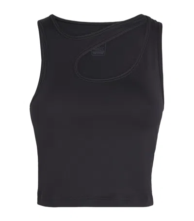 On Cut-out Studio Crop Top In Black