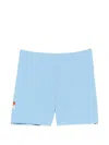 On Elasticated Drawstring Shorts In Blue