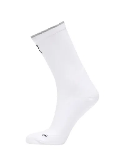 On Elite Run Socks In White