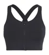 On Endurance Zip-up Bra In Black