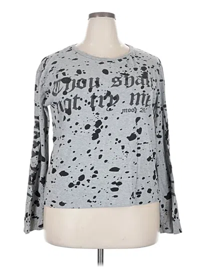 Pre-owned On Fire Long Sleeve T-shirt In Silver