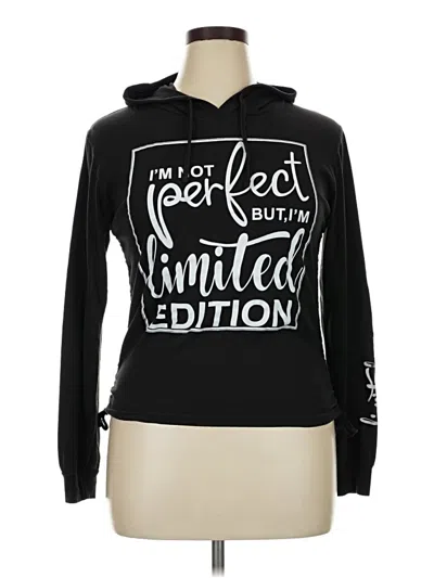 Pre-owned On Fire Pullover Hoodie In Black