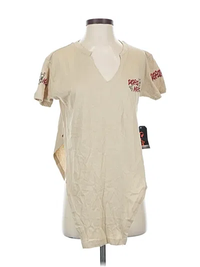 Pre-owned On Fire Short Sleeve T-shirt In Brown