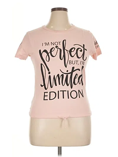 Pre-owned On Fire Short Sleeve T-shirt In Pink