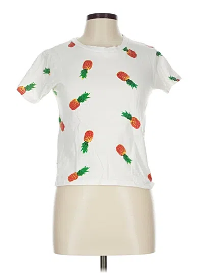 Pre-owned On Fire Short Sleeve T-shirt In White
