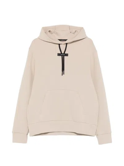 On Focus Drawstring Hoodie In Neutral