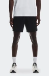 On Focus Stretch Running Shorts In Black