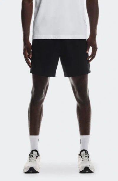 On Focus Stretch Running Shorts In Black