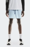 On Focus Stretch Running Shorts In Blue