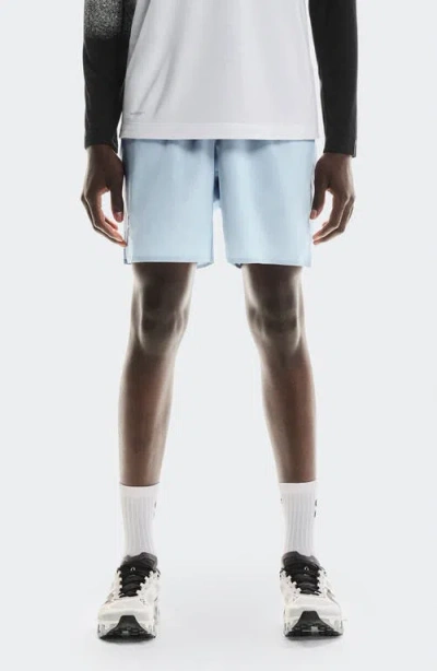 On Focus Stretch Running Shorts In Blue