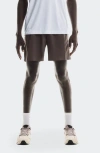 On Focus Stretch Running Shorts In Gray