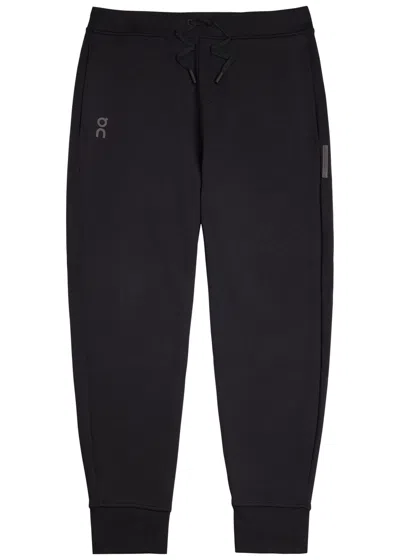 On Focus Tech Cott-blend Sweatpants In Black