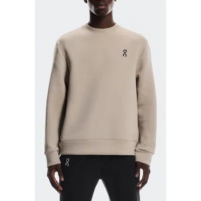 On Focus Tech Crewneck Sweatshirt In Neutral