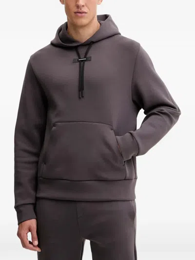 On Focus Tech Hoodie In Gray
