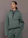 On Focus Tech Hoodie In Green