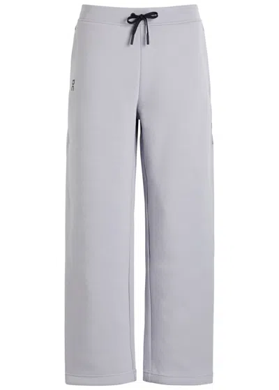 On Focus Tech Stretch-jersey Sweatpants In Purple