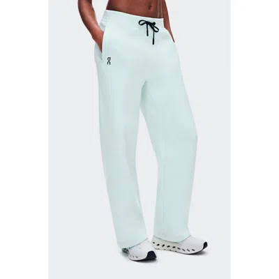 On Focus Tech Wide Leg Sweatpants In Blue