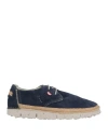 On Foot Man Lace-up Shoes Midnight Blue Size 10 Leather