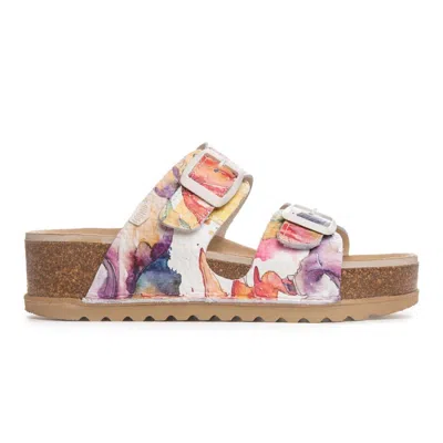 On Foot Women's Aurora Slides In Beige In Multi