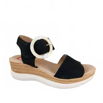 On Foot Women's Boticeli Wedge Sandal In Black