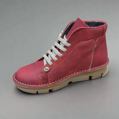 On Foot Women's Touch Slip On Booties In Rojo In Pink