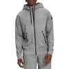 On Full Zip Hoodie In Grey