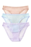 On Gossamer 3-pack Mesh Hip Bikinis