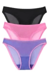 On Gossamer 3-pack Mesh Hip Bikinis