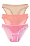 On Gossamer 3-pack Mesh Hip Bikinis