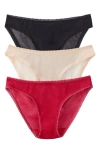 On Gossamer 3-pack Mesh Hip Bikinis