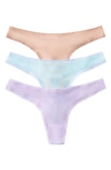 On Gossamer 3-pack Mesh Thongs