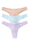 On Gossamer 3-pack Mesh Thongs