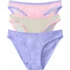 On Gossamer 3-pack Mesh Hip Bikinis In Multi