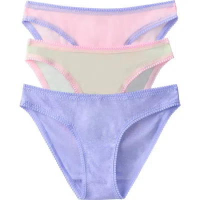 ON GOSSAMER ON GOSSAMER 3-PACK MESH HIP BIKINIS