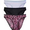 On Gossamer 3-pack Mesh Hip Bikinis In Multi