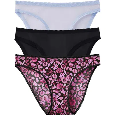 On Gossamer 3-pack Mesh Hip Bikinis In Multi