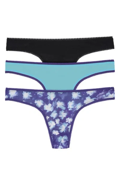 On Gossamer 3-pack Mesh Thongs In Multi