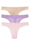 On Gossamer 3-pack Mesh Thongs In Multi