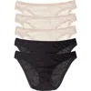 On Gossamer 5-pack Mesh High Cut Briefs