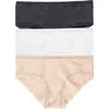 On Gossamer Cabana 3-pack Boyshorts In Multi