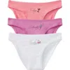 On Gossamer Cabana Cotton Assorted 3-pack Bikinis In Multi